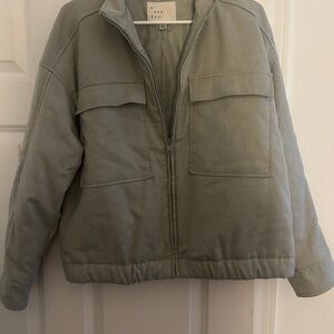 Gray Zip-Up Jacket